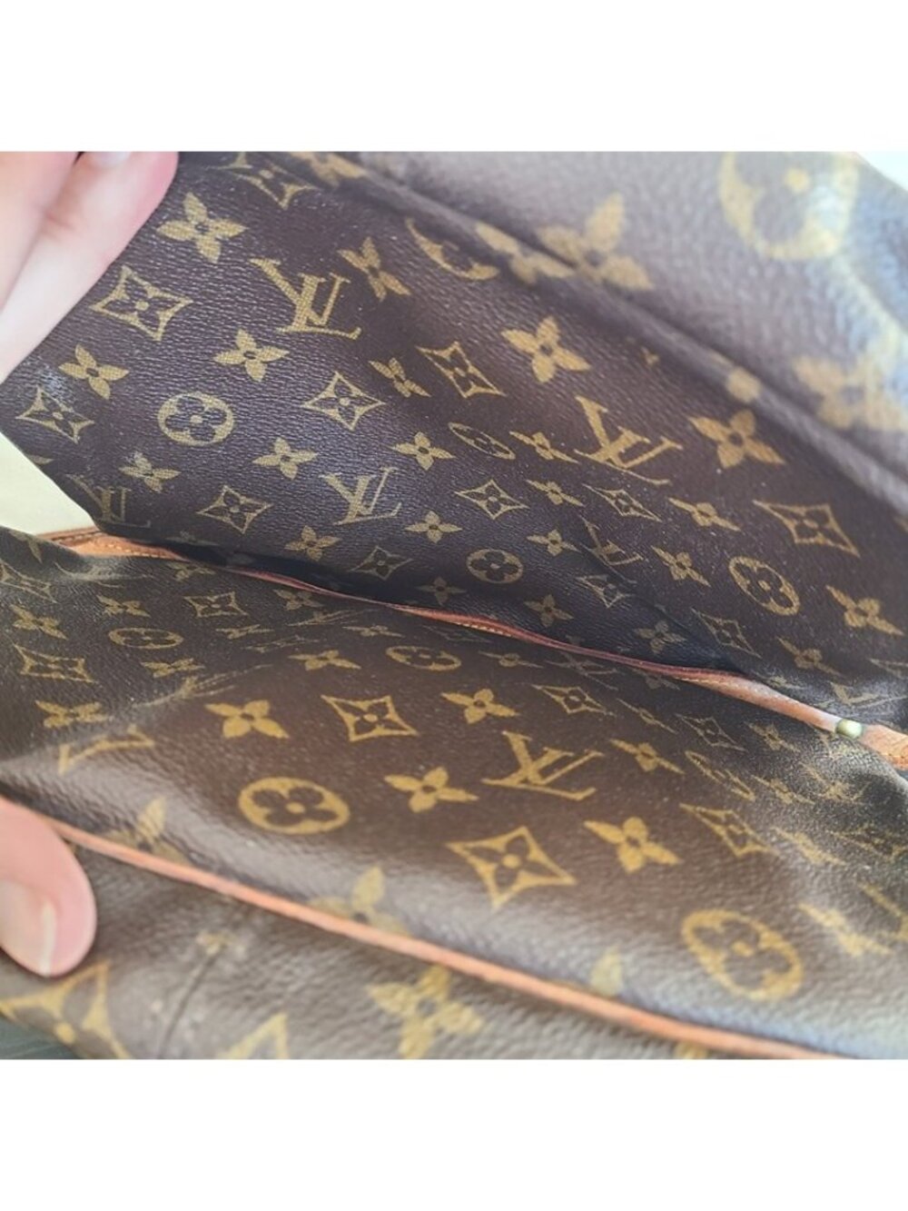 Louis Vuitton Saumur Shoulder Bag Brown Monogram Messenger Purse Authentic - Picture 6 of 12